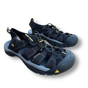 KEEN Men's Newport H2 Black Sandals Size 12 US Casual Summer Sport Waterproof